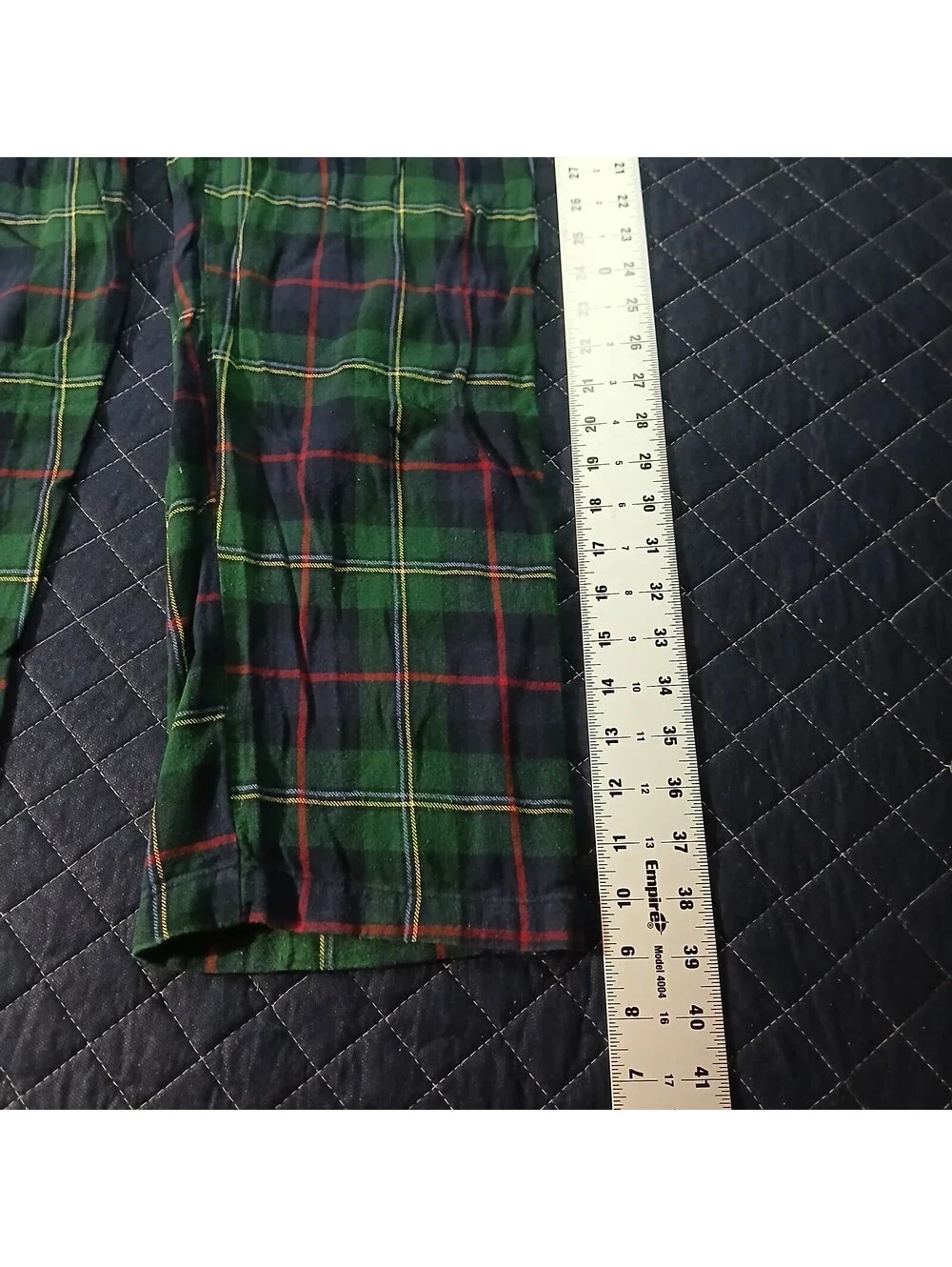 Polo Ralph Lauren Plaid Pajama Pants Green Red Cotton Lounge Bottoms M Medium